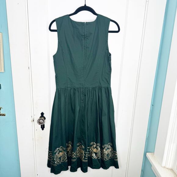 Her Universe Exclusive Marvel Loki Dress Green Gold Superhero Cosplay Pockets L - Picture 8 of 14